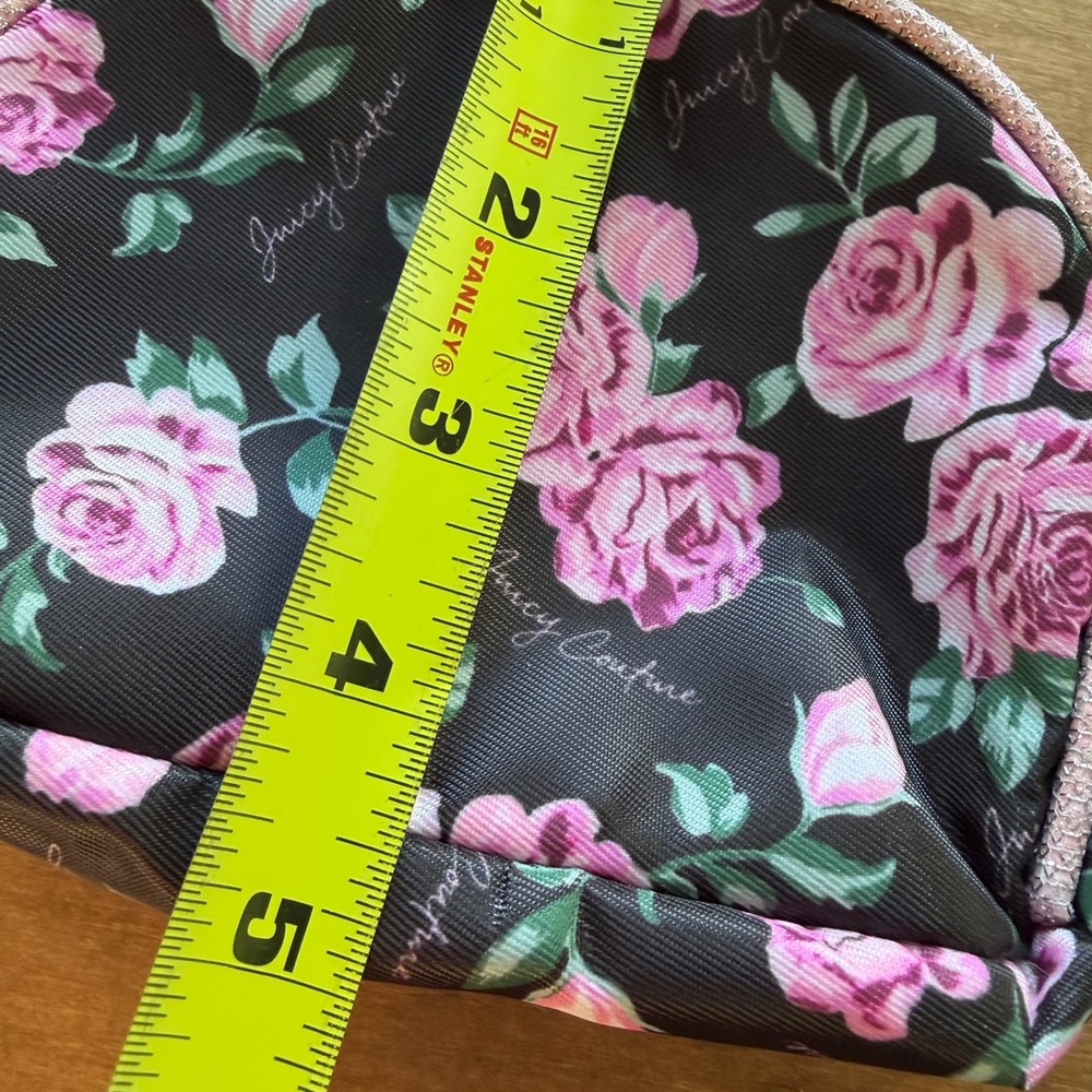 Juicy Couture Pink Rose Zippered Cosmetic Bag - Picture 5 of 6